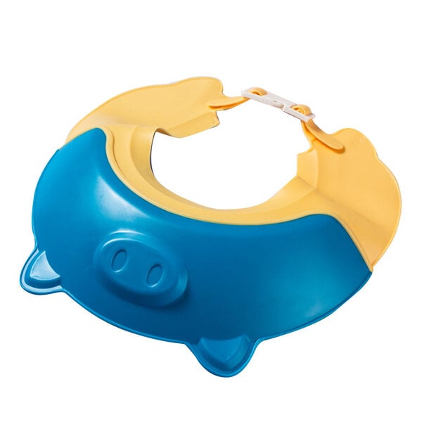 Children Shampoo Cap Cartoon Säädettävä Safe Head Suojaava Shampoo Cap Baby Bath Blue