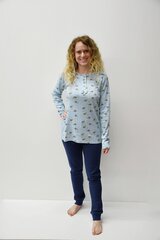 Naisten pyjamat ja pitkät housut Felicia (sinisellä) hinta ja tiedot | Yöasut ja pyjamat | hobbyhall.fi