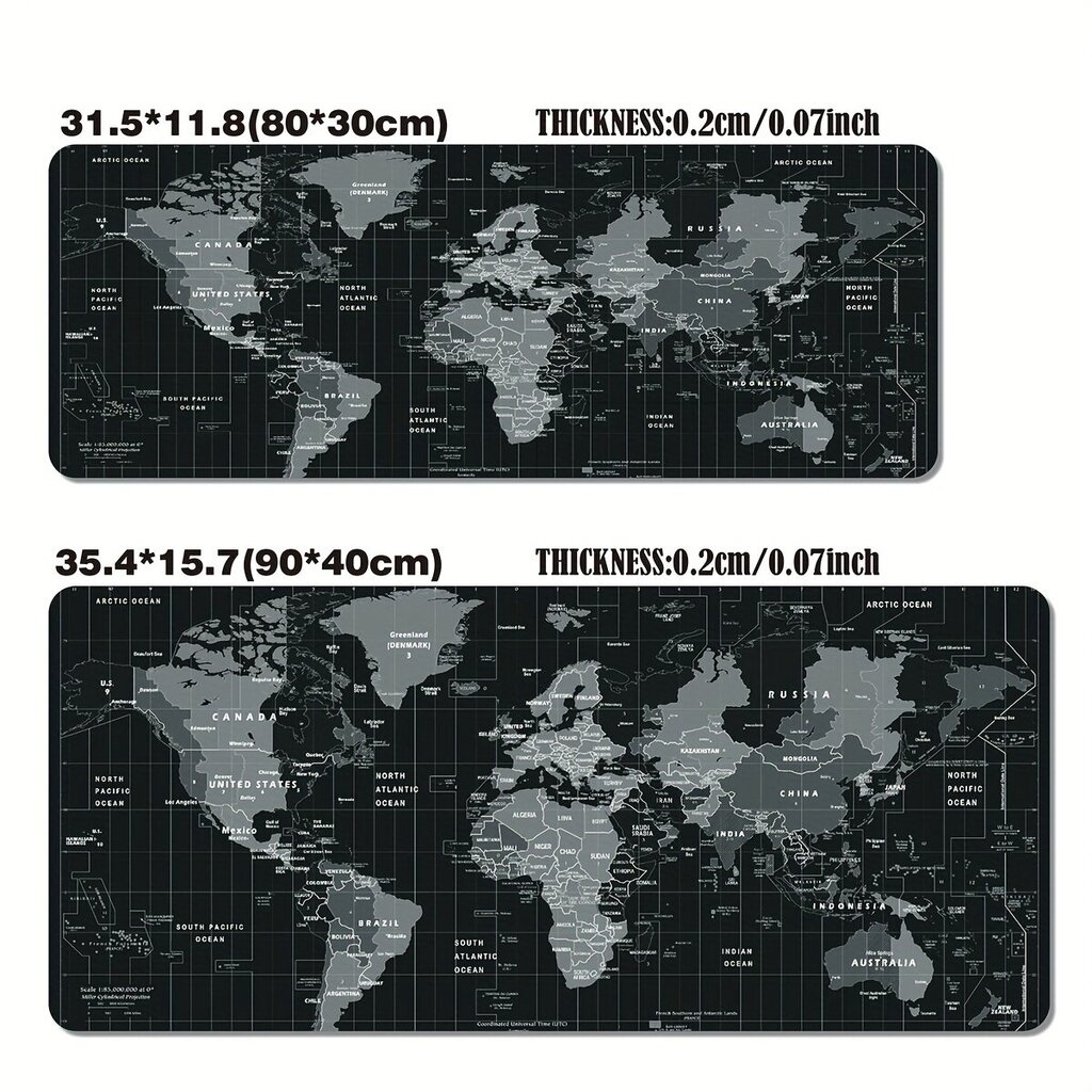 XXL HD Aikavyöhyke Pelihiirimatto - 89.92x39.88cm, Laajennettu Työpöytämatto Ompeleilla, Vedenpitävä LiukumatonPohja Kodin Käyttöön. hinta ja tiedot | Pelien oheistuotteet | hobbyhall.fi