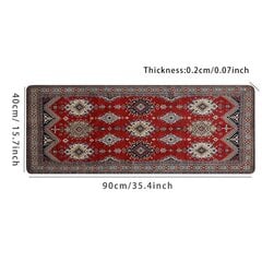 Vintage Punainen Kilim Design Hiirimatto | Extra Suuri Liukumaton Kumipohja. hinta ja tiedot | Pelien oheistuotteet | hobbyhall.fi