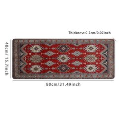 Vintage Punainen Kilim Design Hiirimatto | Extra Suuri Liukumaton Kumipohja. hinta ja tiedot | Pelien oheistuotteet | hobbyhall.fi