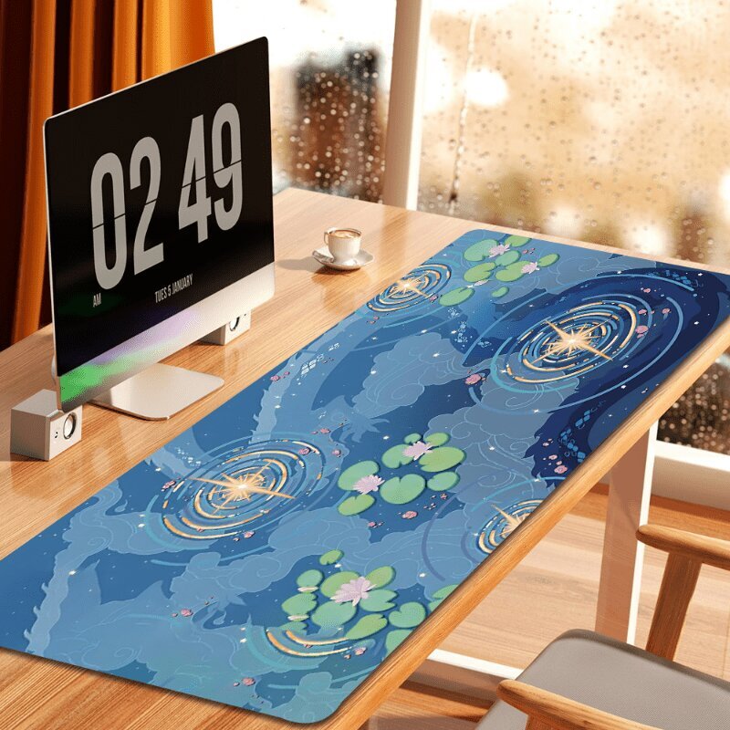 Lammen Veden Väre Mouse Pad - Luonnonkumi, Liukumaton, 89.92x39.88cm, Luovaan Suunnitteluun hinta ja tiedot | Pelien oheistuotteet | hobbyhall.fi