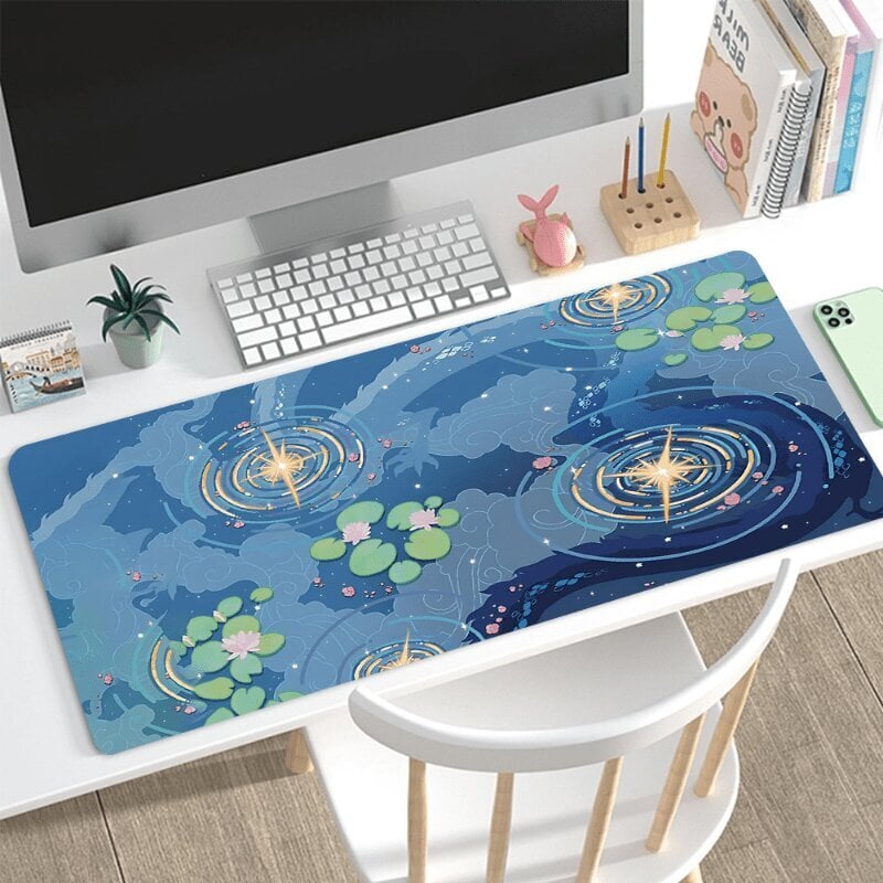 Lammen Veden Väre Mouse Pad - Luonnonkumi, Liukumaton, 89.92x39.88cm, Luovaan Suunnitteluun hinta ja tiedot | Pelien oheistuotteet | hobbyhall.fi