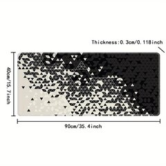 Musta ja Valkoinen Ruudullinen Hiirimatto, Abstrakti Pelihiirimatto. hinta ja tiedot | Pelien oheistuotteet | hobbyhall.fi
