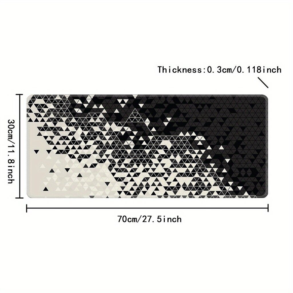 Musta ja Valkoinen Ruudullinen Hiirimatto, Abstrakti Pelihiirimatto. hinta ja tiedot | Pelien oheistuotteet | hobbyhall.fi