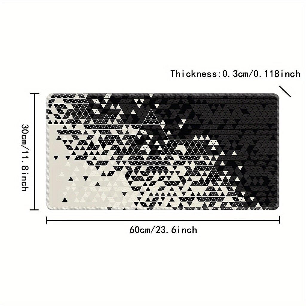 Musta ja Valkoinen Ruudullinen Hiirimatto, Abstrakti Pelihiirimatto. hinta ja tiedot | Pelien oheistuotteet | hobbyhall.fi