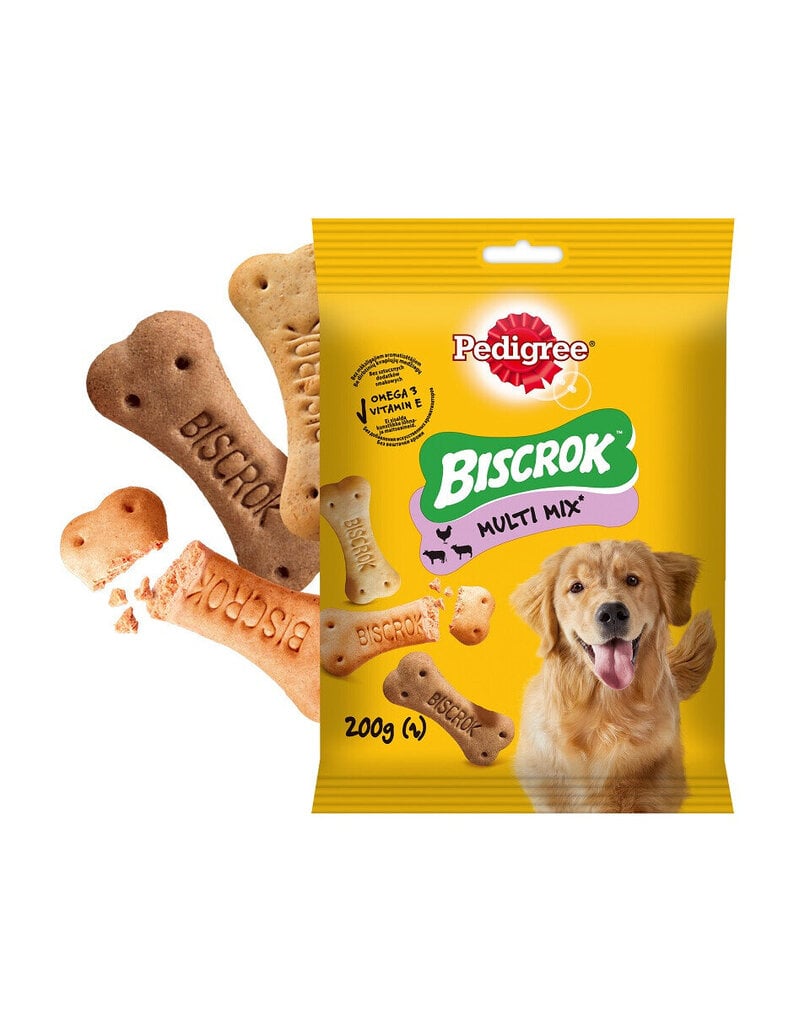 Pedigree Multi Biscrok, 200 g x 11 kpl hinta ja tiedot | Koiran herkut | hobbyhall.fi