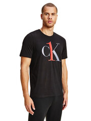 Miesten T-paita Calvin Klein S/S CREW NECK, musta, 000NM1903E WK5 42554 hinta ja tiedot | Miesten T-paidat | hobbyhall.fi