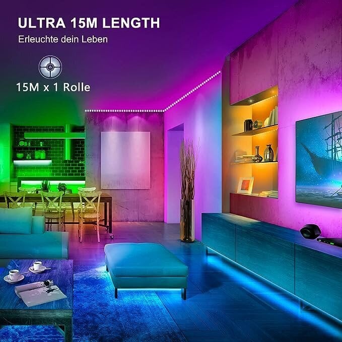 LED-nauha, 15 m. hinta ja tiedot | LED-valonauhat | hobbyhall.fi