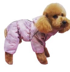 Zoomoda Plaid Dog Jumpsuit, vaaleanpunainen, eri kokoja hinta ja tiedot | Zoomoda Lemmikit | hobbyhall.fi