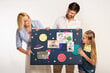 Pin board Lasten kosmos, 100x70 cm hinta ja tiedot | Toimistotarvikkeet | hobbyhall.fi