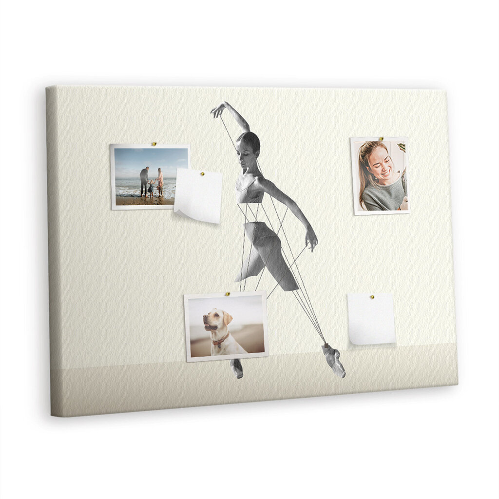 Pin board Ballerina, 100x70 cm hinta ja tiedot | Toimistotarvikkeet | hobbyhall.fi