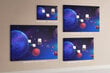 Pin board Planeta galaxy, 100x70 cm hinta ja tiedot | Toimistotarvikkeet | hobbyhall.fi