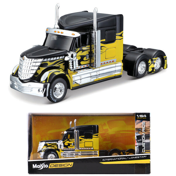 Maisto 1:64 Big Rig Vehicle Set Series Die Cast Keräilyharrastukset Moottoripyörämallilelut