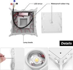 18W Moderni LED-seinävalaisin Seinävalaisin Vedenpitävä IP65 Alumiininen LED-seinävalaisin Sisälle Ulkokäyttöön Olohuoneen Makuuhuoneen Eteiseen hinta ja tiedot | Seinävalaisimet | hobbyhall.fi