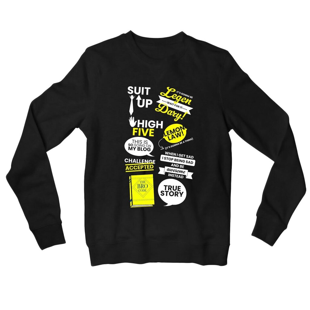 HIMYM Doodle Sweatshirt hinta ja tiedot | Miesten T-paidat | hobbyhall.fi