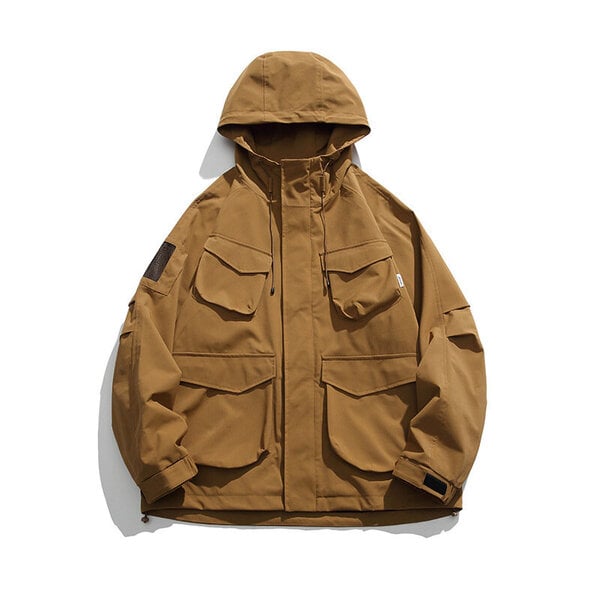 (xxL-Khaki)M-2XL Miesten Naisten Takit ja takit Streetwear Bomber Jacket Miesten Tuulitakki Muoti Vaatteet Miesten takki miehille