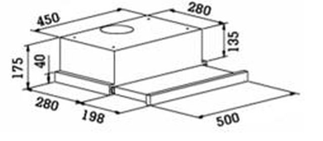 Schlosser RH15 CR 50 hinta ja tiedot | Liesituulettimet | hobbyhall.fi