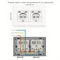 1kpl/2kpl EU USB Kaksoispistorasia Virtanauha, 16A, 110-250V, Seinäkiinnitys, Korkealaatuinen. hinta ja tiedot | Kytkimet ja pistorasiat | hobbyhall.fi