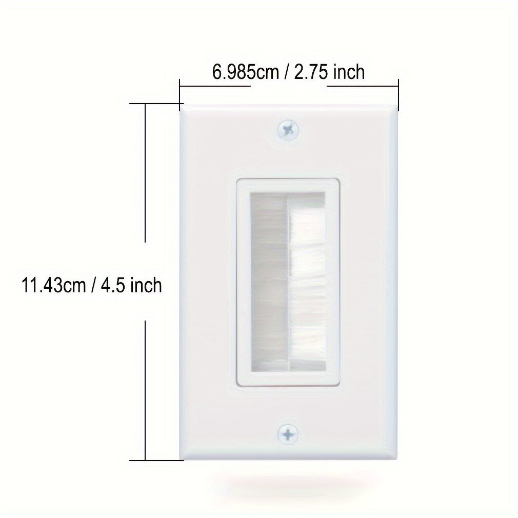 Ruuvikiinnitettävä Kiillotettu Seinärasia Inletti Kotelot, Kaapelinsiirtoputki, Yhden Gangin Kaapelisisäänkäyntihihna - 4 Pakkausta hinta ja tiedot | Kytkimet ja pistorasiat | hobbyhall.fi
