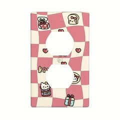 Sanrio Hello Kitty Koristeellinen Seinäreikälevyn Suojus, Yksittäinen Kytkin, Ei Sähköä Tarvitse. hinta ja tiedot | Kytkimet ja pistorasiat | hobbyhall.fi