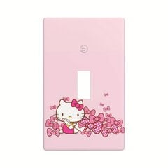 Sanrio Hello Kitty Vaaleanpunainen Kytkinlevyn Suojus - Koristeellinen Seinälevy Kuuluisalla Kissalla hinta ja tiedot | Kytkimet ja pistorasiat | hobbyhall.fi