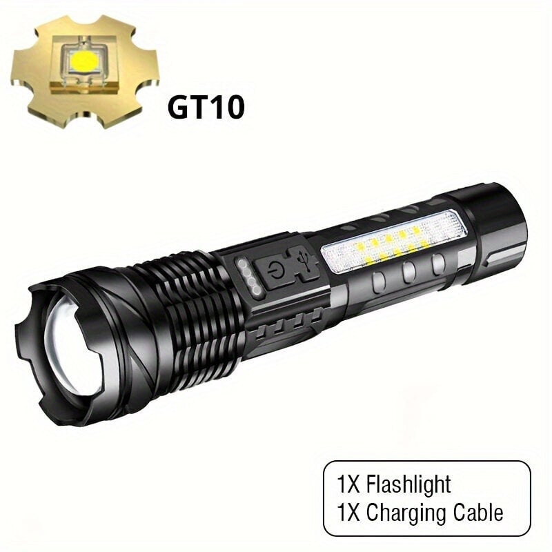 1/2kpl Tehokas GT10/XHP50 LED taskulamppu, ladattava. hinta ja tiedot | Retkilamput | hobbyhall.fi