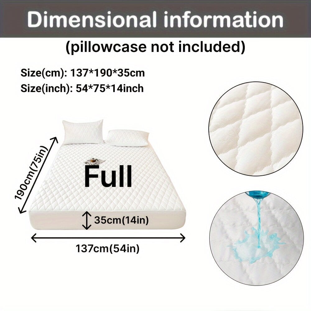 'Rauhallinen Lepo Ultra-Pehmeä Vedenpitävä Patjansuojus - Hengittävä, Pöly- ja Virtsasuojattu Tikattu Päällinen Makuuhuoneeseen ja Vierashuoneeseen - Saatavilla Valkoisena, Tummansinisenä, Tummanvihreänä, Harmaana' hinta ja tiedot | Istuintyynyt, pehmusteet ja päälliset | hobbyhall.fi