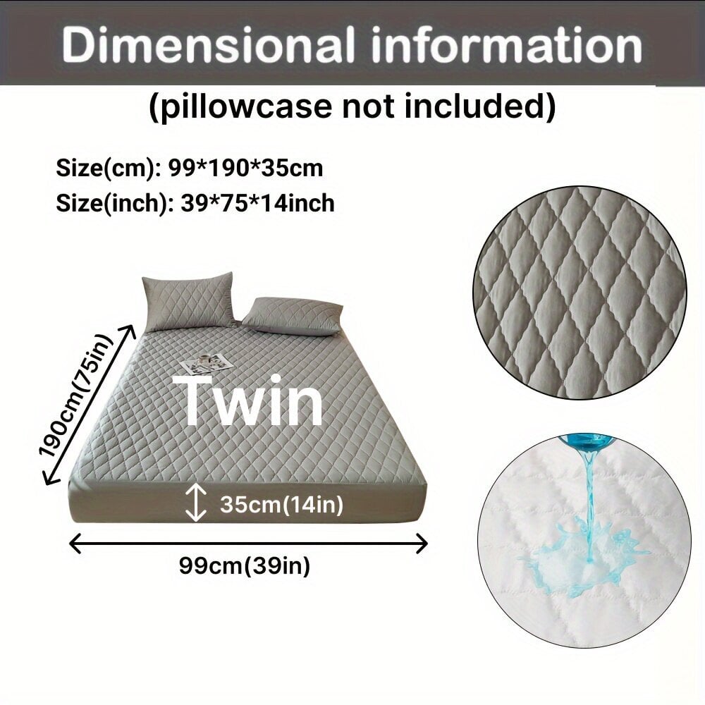 'Rauhallinen Lepo Ultra-Pehmeä Vedenpitävä Patjansuojus - Hengittävä, Pöly- ja Virtsasuojattu Tikattu Päällinen Makuuhuoneeseen ja Vierashuoneeseen - Saatavilla Valkoisena, Tummansinisenä, Tummanvihreänä, Harmaana' hinta ja tiedot | Istuintyynyt, pehmusteet ja päälliset | hobbyhall.fi