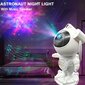 'Astronautti LED Galaxy -yövalo kaiuttimella, kaukosäädin ja USB.' hinta ja tiedot | Retkilamput | hobbyhall.fi