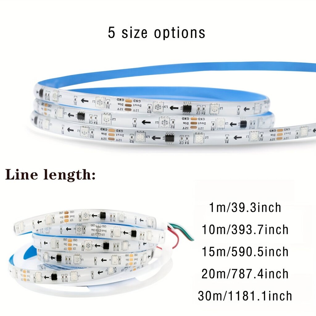 'RGB LED-nauhavalosetti TV-taustavalaistus Joulu/Neon/Halloween' hinta ja tiedot | Retkilamput | hobbyhall.fi