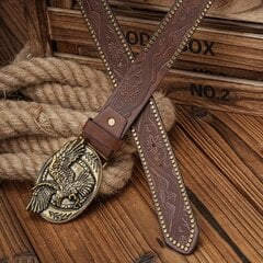 Unisex Vintage Western Cowboy Vy&#xF6; - PU Nahka Kukkakuvio Solki, T&#xE4;ydellinen Farkkuihin hinta ja tiedot | Miesten vyöt | hobbyhall.fi