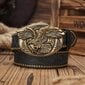 Unisex Vintage Western Cowboy Vyö - PU Nahka Kukkakuvio Solki, Täydellinen Farkkuihin hinta ja tiedot | Miesten vyöt | hobbyhall.fi