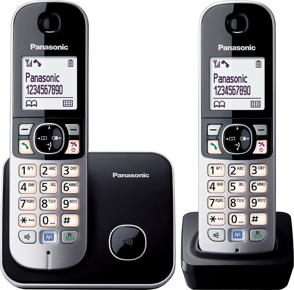 Panasonic KX-TG6812GB, musta hinta ja tiedot | Lankapuhelimet | hobbyhall.fi