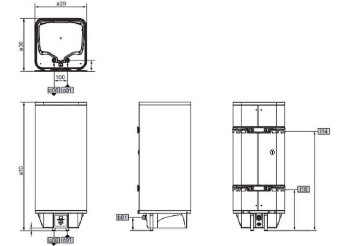 Lämminvesivaraaja PSH Universal EL Stiebel Eltron 80 l hinta ja tiedot | Lämminvesivaraajat | hobbyhall.fi