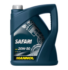 Mannol 7404 Safari 20W-50 moottoriöljy, 5L hinta ja tiedot | Moottoriöljyt | hobbyhall.fi