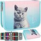 Koulupenaali tarvikkeineen Starpak Kitty Ombre 506502, 21x14x4 cm hinta ja tiedot | Penaalit | hobbyhall.fi