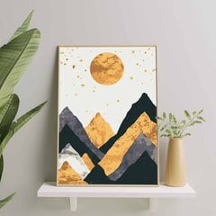 Maalaa numeroiden mukaan kullanvärisellä glittermaalilla kehyksessä Oh Art! 40x50 cm hinta ja tiedot | Maalaa numeroiden mukaan | hobbyhall.fi