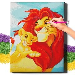 Diamond Mosaic 5D Diamond Painting Oh Art! Mufasa ja Simba, 40x50 cm hinta ja tiedot | Timanttimaalaukset | hobbyhall.fi