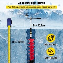 Jääpora Vevor, 20,3x104 cm hinta ja tiedot | Muut kalastustarvikkeet | hobbyhall.fi