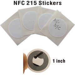 NFC-tarrat NTAG215 NFC-tagi 25mm pyöreä ohjelmoitava hinta ja tiedot | Toimistotarvikkeet | hobbyhall.fi