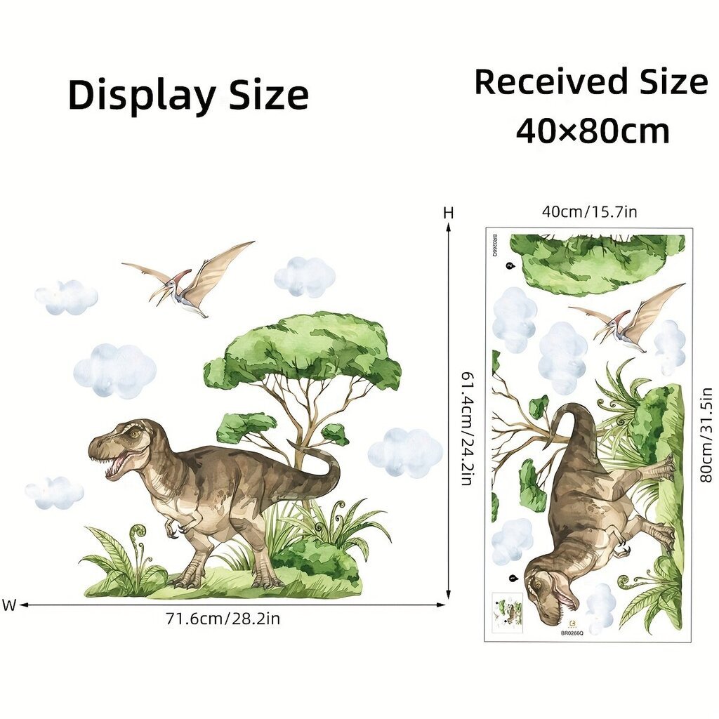 Dinosaurukset Seinä Tarrat Lasten Huoneeseen - Itseliimautuva Eläinprintti Kodille. hinta ja tiedot | Toimistotarvikkeet | hobbyhall.fi