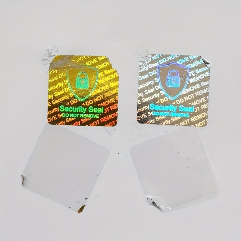 290 kpl 20x20 mm hauras hologrammitarra turvallisuustarra kultainen tai hopeinen. hinta ja tiedot | Lahjapaketointi | hobbyhall.fi