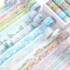 20 Rullat Vintage Puutarha Maalaus Washi Teippi Setti hinta ja tiedot | Lahjapaketointi | hobbyhall.fi