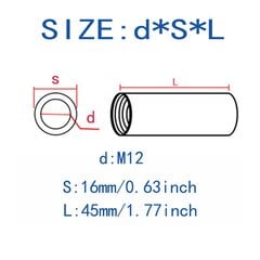 2kpl M10 M12 304 Ruostumaton Ter&#xE4;s Laajennus Yhdistys Mutteri hinta ja tiedot | Käsityökalut | hobbyhall.fi