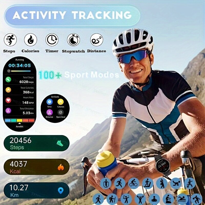 'Älykello Lahja Miehille Naisille, GPS-Kuntoseuranta Urheilutilat' hinta ja tiedot | Älykellot | hobbyhall.fi