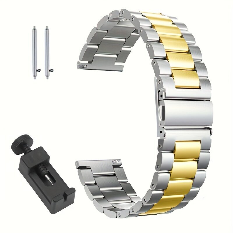 'Kello Hihna 18mm 20mm 22mm Fitbit Ruostumaton Straps Samsung Fossil' hinta ja tiedot | Älykellot | hobbyhall.fi