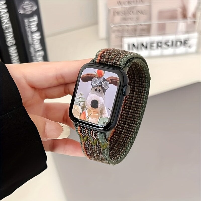 'Nailonilenkki Urheiluranneke iWatch Sarja 9-1 45mm-38mm' hinta ja tiedot | Älykellot | hobbyhall.fi