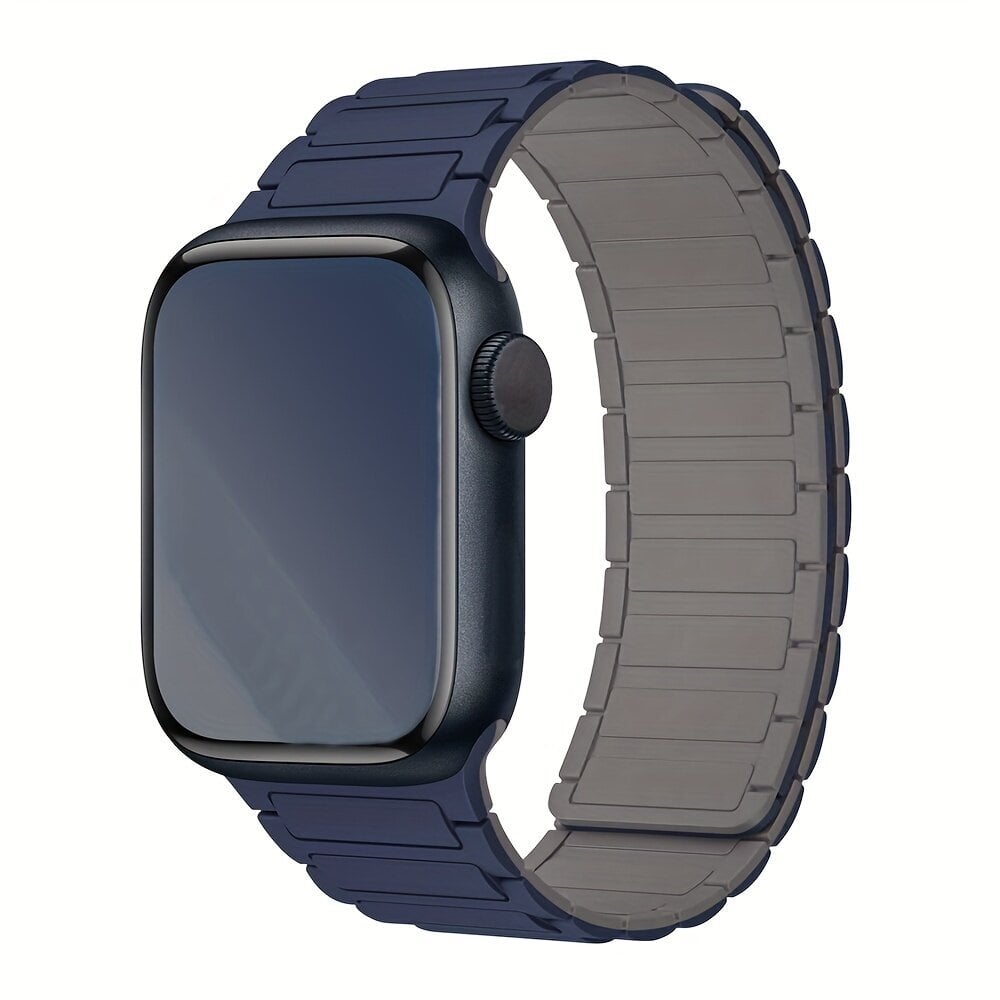 'Kaksipuolinen Magneettinen Silikoni Ranneke Apple Watch Ultra/SE/9/8/7/6/5/4/3/2 Vedenkestävä' hinta ja tiedot | Älykellot | hobbyhall.fi