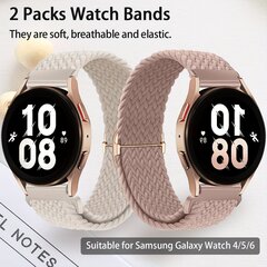 '2 Pakkaus Punosrannekkeet Yhteensopiva Samsung Galaxy Watch 20mm' hinta ja tiedot | Älykellot | hobbyhall.fi